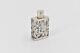 Sterling Silver Floral Engraved Design Glass Perfume Bottle 50