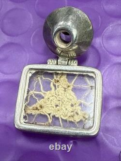 Sterling Silver Glass Style Square Earrings (3113)