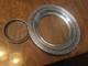 Sterling Silver & Glass Two Dishes 169.6 Grams