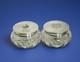 Sterling Silver Hair Receiver & Powder Crystal Cut Glass Vanity Pieces J. S & Co