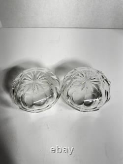Sterling Silver Hair Receiver & Powder Crystal Cut Glass Vanity Pieces J. S & Co