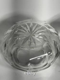 Sterling Silver Hair Receiver & Powder Crystal Cut Glass Vanity Pieces J. S & Co