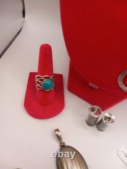 Sterling Silver Jewelry Lot Necklaces, rings, pendants &more