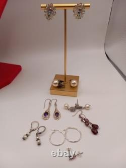 Sterling Silver Jewelry Lot Necklaces, rings, pendants &more