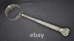 Sterling Silver Large Magnifying Glass Holder Only, 14 3/4 MISSING 4 GLASS