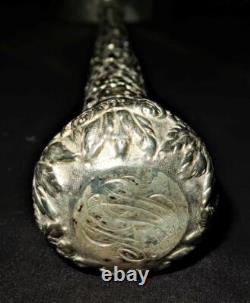 Sterling Silver Large Magnifying Glass Holder Only, 14 3/4 MISSING 4 GLASS