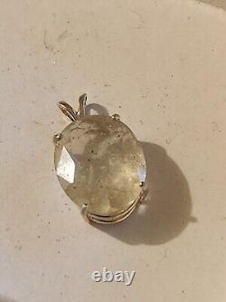 Sterling Silver Libyan Desert Glass Pendant