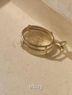 Sterling Silver Libyan Desert Glass Pendant