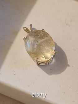 Sterling Silver Libyan Desert Glass Pendant
