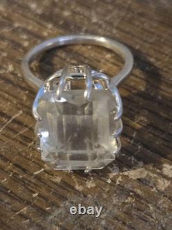 Sterling Silver Libyan Desert Glass Ring