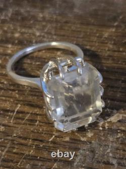 Sterling Silver Libyan Desert Glass Ring