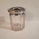 Sterling Silver Lid Glass Jar Vintage Antique
