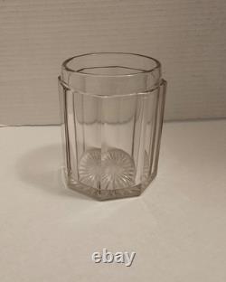 Sterling Silver Lid Glass Jar Vintage Antique