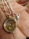 Sterling Silver Locket Withvermont Gold And Herkimer Diamonds