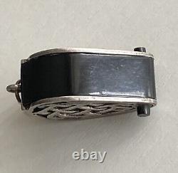 Sterling Silver Loupe Magnifying Glass Celtic Knot Case Pendant 925 Great Gift