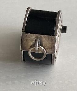 Sterling Silver Loupe Magnifying Glass Celtic Knot Case Pendant 925 Great Gift