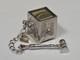 Sterling Silver Mad Money Charm With Hammer & Glass Rare! Vintage