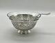 Sterling Silver Mayonnaise Bowl Glass Liner & Spoon, Reticulated Watson Co N40