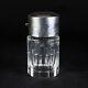 Sterling Silver Mounted Cut Glass Scent Bottle Antique 1907 England Gold Wash 5