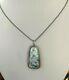 Sterling Silver Original Ancient Roman Glass Pendant Necklace Art Of Holy Land