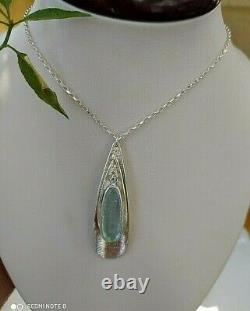 Sterling Silver Original Ancient Roman Glass Pendant Necklace Hand Made Gift