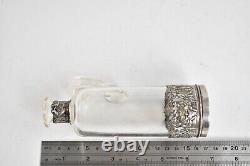 Sterling Silver Picnic Glass Cruet Dressing Bottle 60