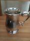 Sterling Silver Pint Tankard Mug By G&sco Ltd London 925 Glass Bottomed 458.5g