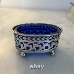 Sterling Silver Salt Cobalt Blue Liner Watson