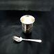 Sterling Silver Spoon & Glass Set Elegant Dining & Decorative Piece