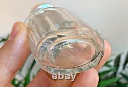 Sterling Silver Topped Cut Glass Perfume Scent Bottle Birmingham H. Matthews 1916