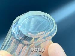 Sterling Silver Topped Cut Glass Perfume Scent Bottle Birmingham H. Matthews 1916 Sterling Silver Topped Cut Glass Perfume Scent Bottle Birmingham H. Matthews 1916