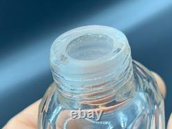 Sterling Silver Topped Cut Glass Perfume Scent Bottle Birmingham H. Matthews 1916