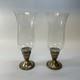 Sterling Silver Weighted Candleholders Etched Glass Hurricane Duchin Creation 2