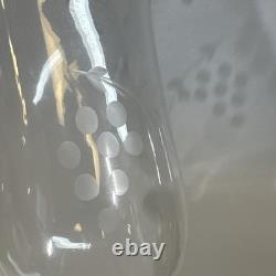 Sterling Silver Weighted Candleholders Etched Glass Hurricane Duchin Creation 2