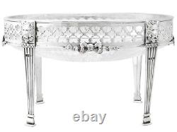 Sterling Silver and Cut Glass Centrepiece Antique Victorian