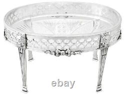 Sterling Silver and Cut Glass Centrepiece Antique Victorian