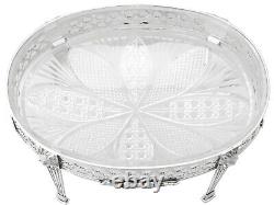 Sterling Silver and Cut Glass Centrepiece Antique Victorian