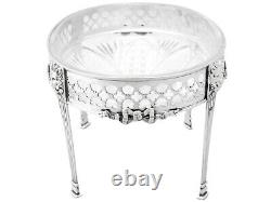 Sterling Silver and Cut Glass Centrepiece Antique Victorian