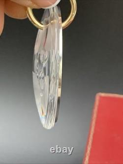Steuben Glass Pendant CIRCLES Sea Bubbles STERLING SILVER 2-1/8 D