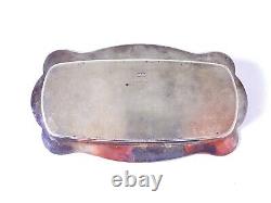 Stieff STERLING SILVER Butter dish with glass tray Vintage mid century 022-Z