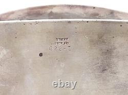 Stieff STERLING SILVER Butter dish with glass tray Vintage mid century 022-Z