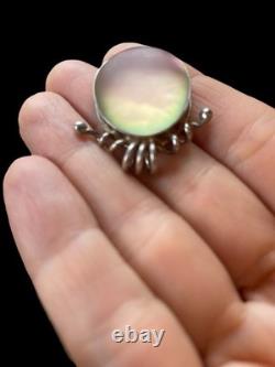 Stunning Art Glass Pendant By Artist Sherry Moser In Sterling Silver Stunning Art Glass Pendant By Artist Sherry Moser In Sterling Silver