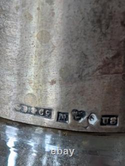 Swedish GAB Sterling Silver Mounted Cut Glass Decanter 1947-48 Scandinavian MCM