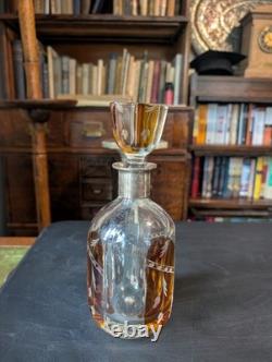 Swedish GAB Sterling Silver Mounted Cut Glass Decanter 1947-48 Scandinavian MCM