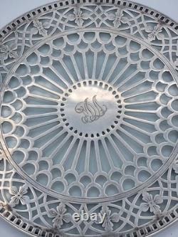TIFFANY & CO Trivet Antique Edwardian Classical American Sterling Silver Glass