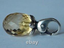 TROLLBEADS Citrine Pendant RARE Changeable Event Bead Faceted (ONE BEAD) NEW