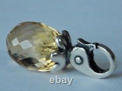 TROLLBEADS Citrine Pendant RARE Changeable Event Bead Faceted (ONE BEAD) NEW