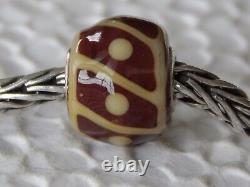 TROLLBEADS Mini Barrel Bead EVENT ONLY Milk Chocolate & Cream RARE (ONE) NEW