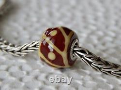 TROLLBEADS Mini Barrel Bead EVENT ONLY Milk Chocolate & Cream RARE (ONE) NEW