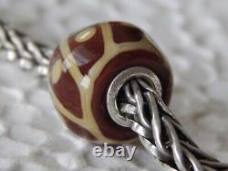 TROLLBEADS Mini Barrel Bead EVENT ONLY Milk Chocolate & Cream RARE (ONE) NEW